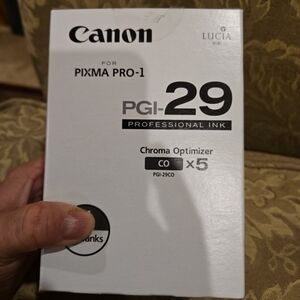 New Canon PGI-29 Chroma Optimizer Tank Pixma Pro-1 4879B009 4/5 Tanks